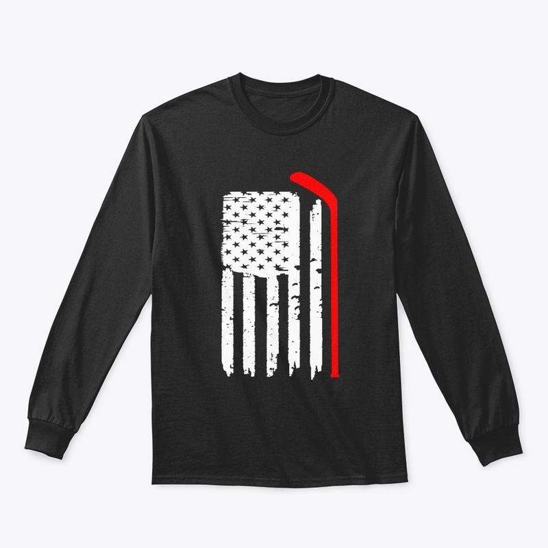 American Flag Hockey USA Patriotic Gift 