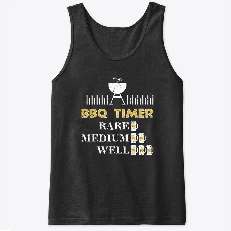 BBQ Timer Barbecue Shirt Funny Grill Gri