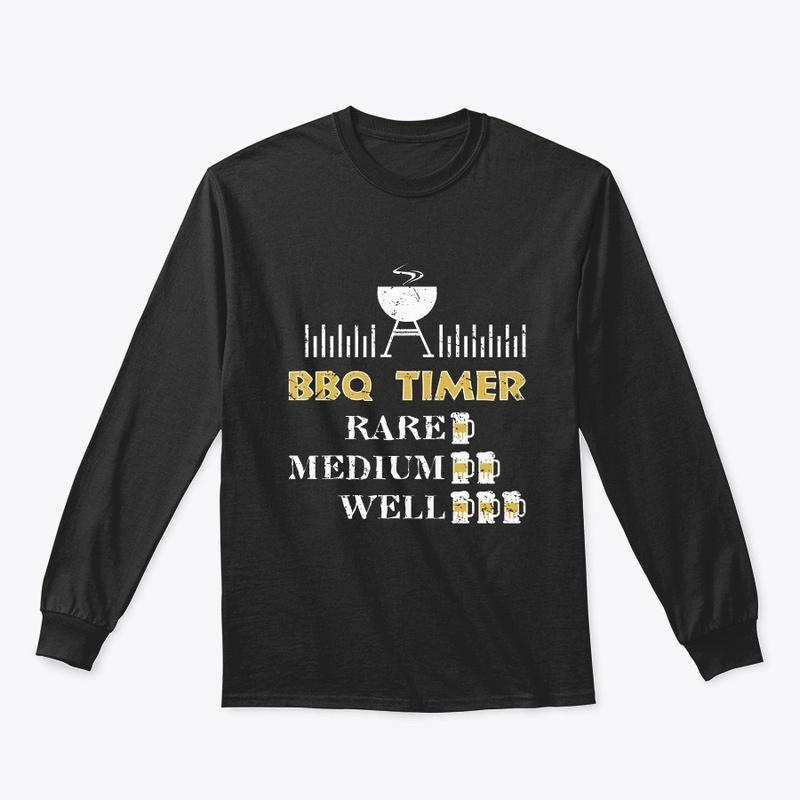 BBQ Timer Barbecue Shirt Funny Grill Gri